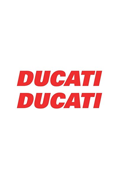 Depozee Ducati Yazılı Renkli Sticker Etiket Modeli