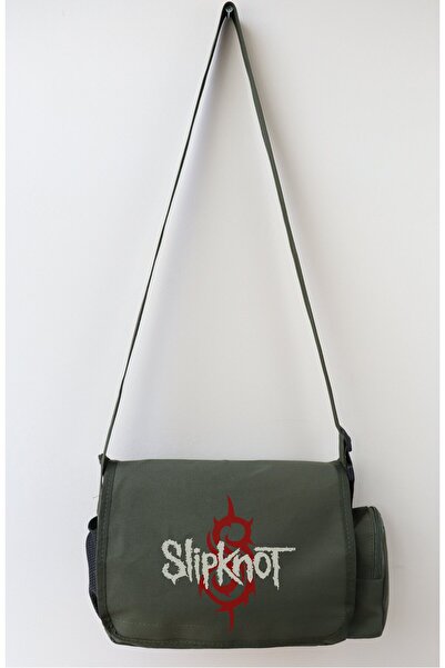 Fuddy Moda Slipknot napisano Poštarska torba , unisex rok bend Štampano Torba...