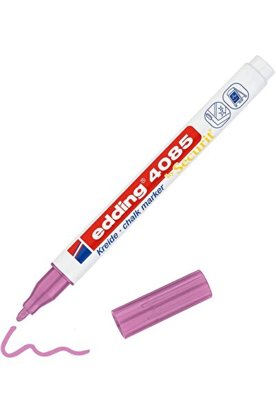 Edding 4085 Sıvı Tebeşir Kalemi Metalik Pembe