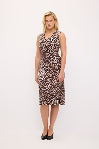 Love My Body Leopar  Elbise