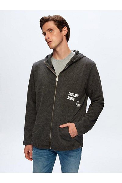 Ltb Lizebe Hooded Anthracite Cardigan 11238601561566