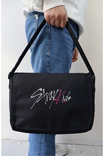 Fuddy Moda Napisano Poštarska torba godine, unisex K pop print Torba za rame