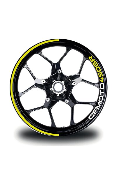 rez For Cfmoto 450Sr Rim Sticker Inner Text Half Outer Circle Stripe Sticker ...