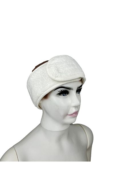 Ellaline Prosop Bandana Banda pentru cap pentru atlet Machiaj pentru păr Îngrijirea pielii Spa Gym Fitness 100% Bumbac Alb