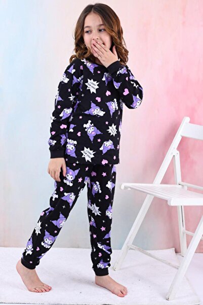 Little Pumpkin Mevsimlik Kız Çocuk Kuromi Pijama Takımı