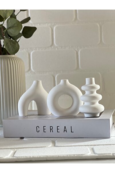 Gold Garden Minimal bohem 3 lü vazo set 10 cm