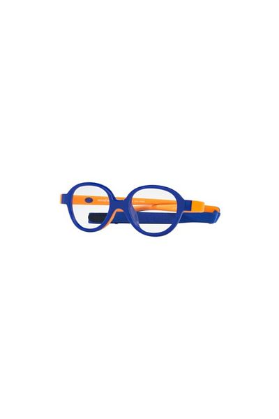 MIRAFLEX Unisex Round Eyeglasses- Mf 4003 - Lense Size:40mm - Blue & Orange
