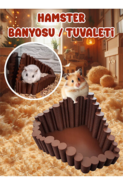 MDİZMİR Suriye Hamster Banyo Kumu Kabı Sincap , Fare vb Küçük Irklara Uygun M...