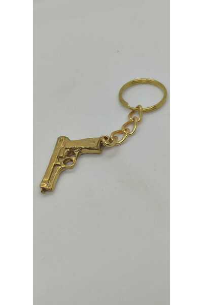 Kalender Döküm سلسلة مفاتيح مسدس نحاسي