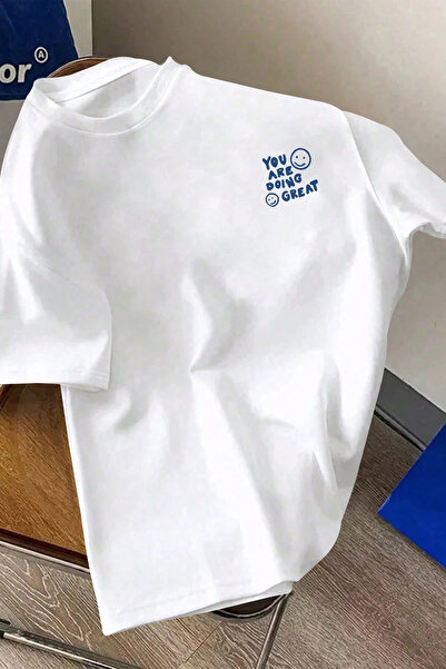 cc collection Tricou supradimensionat imprimat „You Are Doing Great”