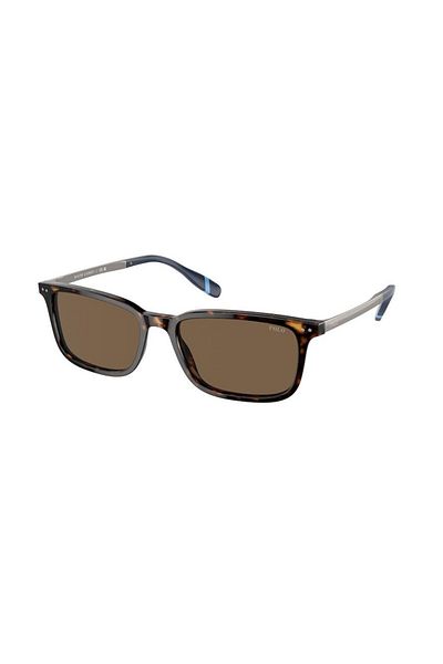 Polo Man Rectangle Sunglasses- Ph 4212 - Lense Size:55mm - Shiny Dark Havana