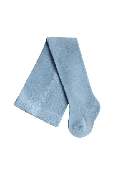 GizaKids Cotton Girls Boys Baby Kids Blue Pantyhose Single