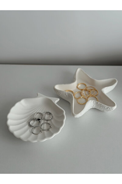 ivory pure atelier Σετ 2 τεμαχίων Διακοσμητικό πιάτο κοσμημάτων με μοντέλο ασ...