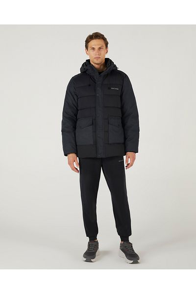 SKECHERS M Outerwear Padded Jacket Men's Black Coat S 242077 -001