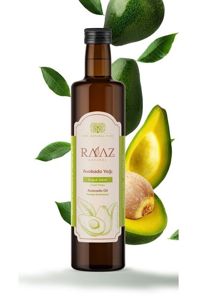 RAAZ Avokado Yağı 250 ml – %100 Saf, Doğal Ve Soğuk Sıkım