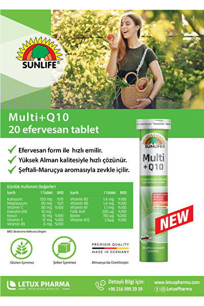 Sunlife Multi +Q10 Multivitamin (20 Tablet)