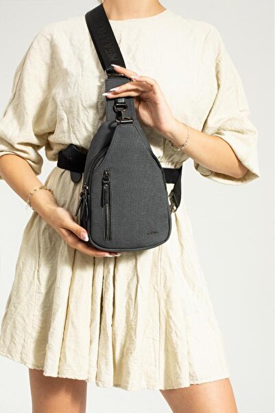 Baginn حقيبة نسائية للجسم، حقيبة صدر، قماش قماشي، مقاس 27*17 سم، حقيبة ظهر من...