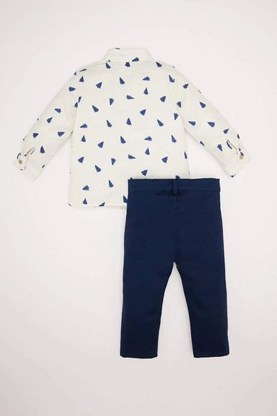 DeFacto D5425 Baby Boy Christmas Themed 2-Piece Set - Shirt, Pants and Top Set