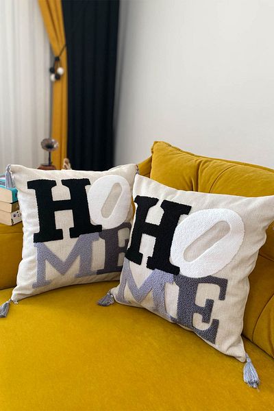e-Bizz Store Κεντημένη 2 Μαξιλαροθήκη με διάτρηση