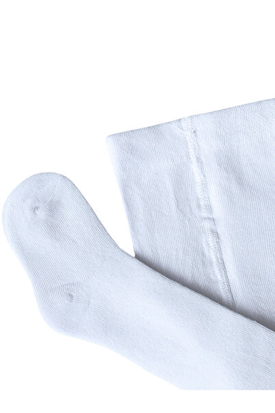 GizaKids Памучни момичешки и момчешки бебешки черно-бели чорапогащи, 2 броя в пакет