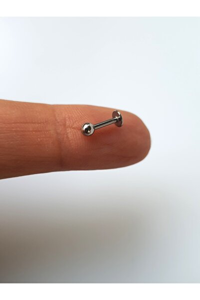 kurukafagift Cerrahi Çelik Top Gümüş Renk Piercing Tragus Helix Lob Conch Kıkırdak 6 mm