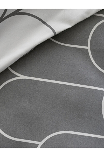 LC Waikiki LCW HOME Gri Desenli Çift Kişilik Nevresim Seti