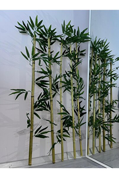 4 Mevsim Ticaret 5 Adet 100 Cm Islak Doku Yapay Bambu - Doğal Görünüm, Hediye...