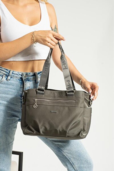 Baginn Веганська шкіряна жіноча сумка через плече - 35*25 см, з поперечним ре...