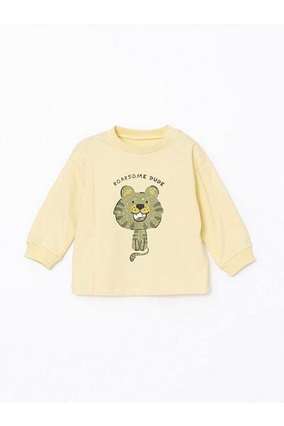 LC Waikiki Crew Neck Printed Baby Boy T-Shirt