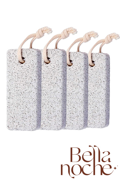 Bella Noche Doğal Ponza Taşı, Topuk Taşı, Nasır Temizleme, Ayak Bakımı - 4 ADET