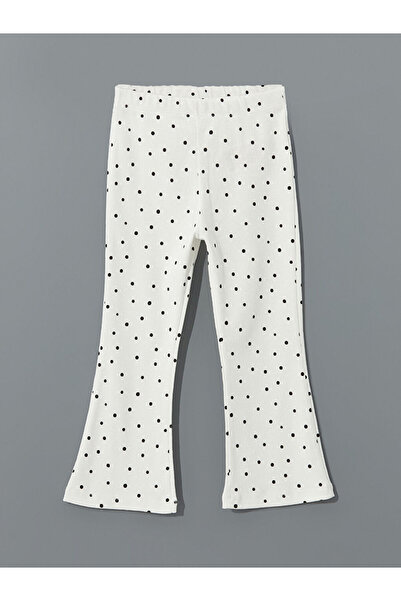 LC Waikiki Rmz Gi̇yi̇m Farkiyla Waist Drawstring Polka Dot Girls' Spanish Fla...