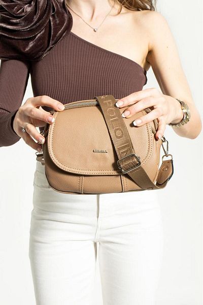 Baginn Geantă de umăr pentru femei din piele artificială 24*19 cm - Mega Geantă cu curea încrucișată și capac