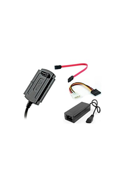 boblov USB Sata Ide Adaptörlü Çevirici USB To 2.5 / 3.5 / 5.25 Sata Ide Çevirici Kablo