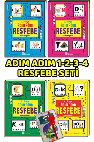 Ata Yayıncılık Step by Step Resfebe Set Level 1-2-3-4+