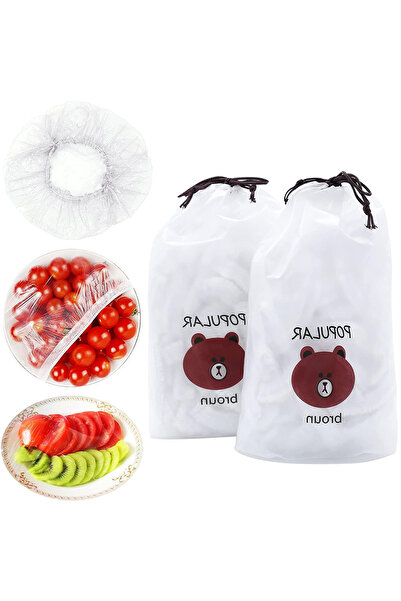 SeryaAtelier 200 قطعة من أغطية الأواني والأطباق المرنة للحفاظ على نضارة الطعام - غطاء مطاطي مطاطي