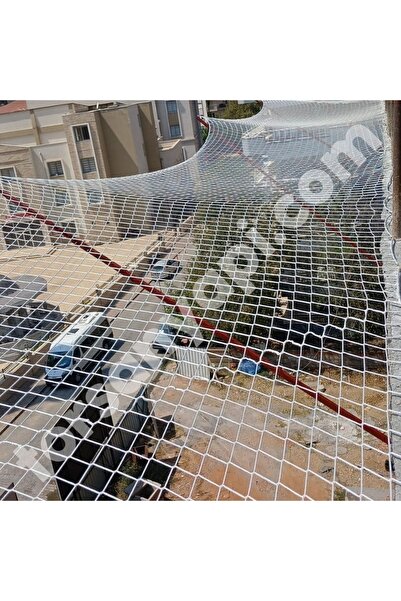 TORSAN İnşaat Güvenlik Filesi – 10 cm Göz – 6 mm ip – Balkon Filesi – İnşaat Filesi - 1 Metre x 3 Metre