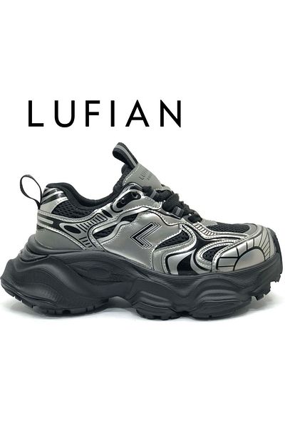 Lufian 122230017 Arıana Sneaker Unisex Δερμάτινα Αθλητικά Παπούτσια Μαύρα