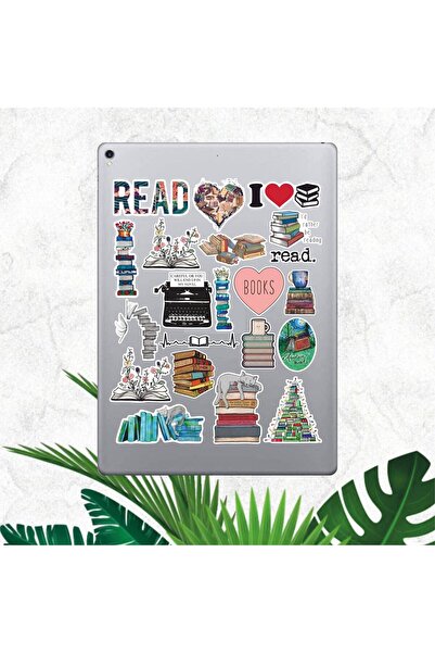HEDİYENE BAK Kitap Okumak Temalı Sticker Seti | Bullet Journal Sticker | Deft...