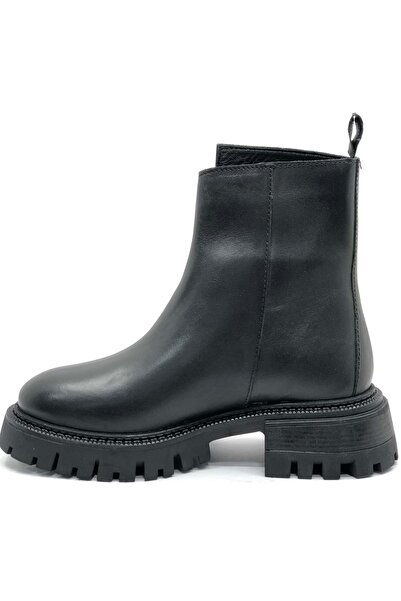 Hammer Jack 102-24675-Z Irene Γνήσιες Δερμάτινες Μπότες Γυναικείες Μπότες ΜΑΥΡΟ