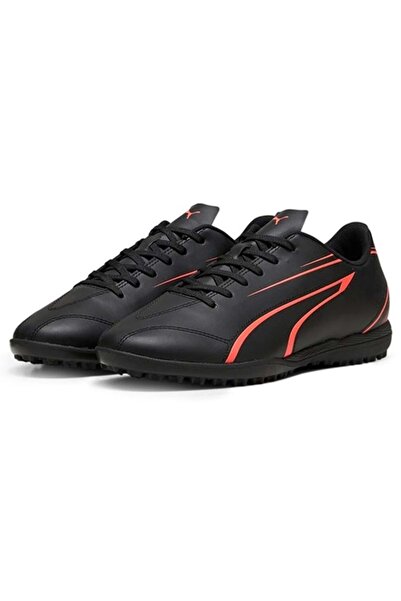 Puma Vitorıa TT 107484 Unisex Παπούτσια Ποδοσφαίρου ΜΑΥΡΟ