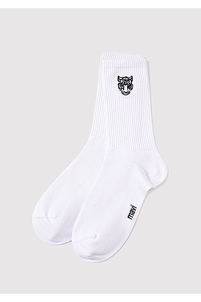 Mavi Weiße Socken mit Tiger-Print 0911744 -620