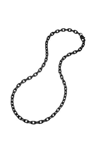 True Rebels Edelstahlhalskette Kette Edelstahl schwarz