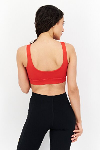 Guess V2rp01mc03w - ReD Straight Cut RounD NecK Women's Sports Bra