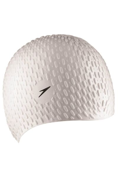 SPEEDO Unisex Adult Bubble Cap - White, One Size