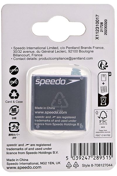 SPEEDO 8708127044 Unisex Universal Nose Clip, White, One Size
