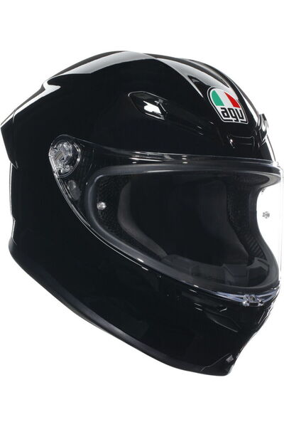 AGV K6s Mplk Kapalı Kask (PARLAK SİYAH)