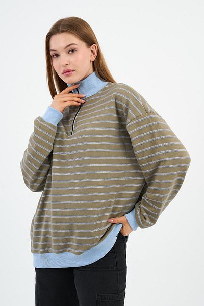 ALEXANDERGARDI Hanorac cu fermoar cu guler vertical (UNX-00247-WN)