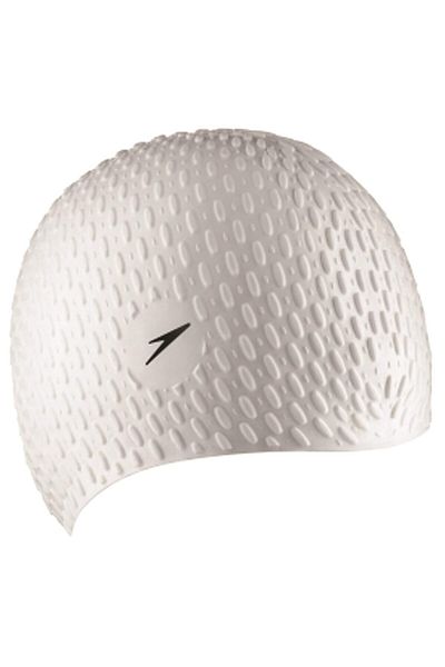 SPEEDO Unisex Adult Bubble Cap - White, One Size