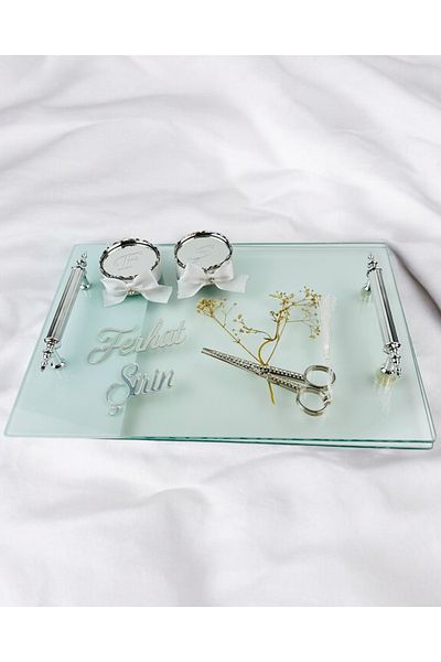 CyzHome Intimacy Silver Promise Tray