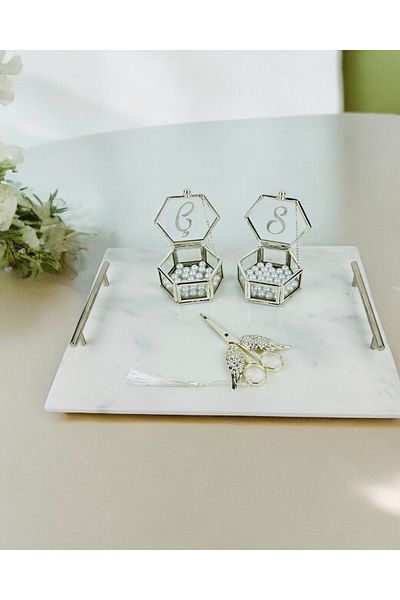 CyzHome Grace White Engagement Tray